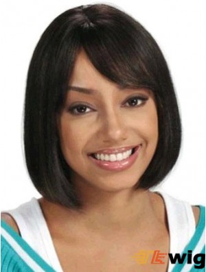 Short Hair Wigs African American Straight Style Chin Length