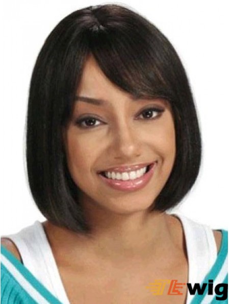 Short Hair Wigs African American Straight Style Chin Length