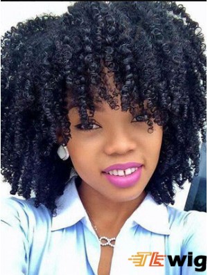 Top 12 inch Shoulder Length Kinky Wigs For Black Women