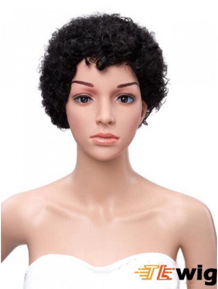 8 inch Black Lace Wigs For Black Women