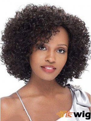 Brazilian Short Lacr Front Black Kinky Curly Lace Front Wigs