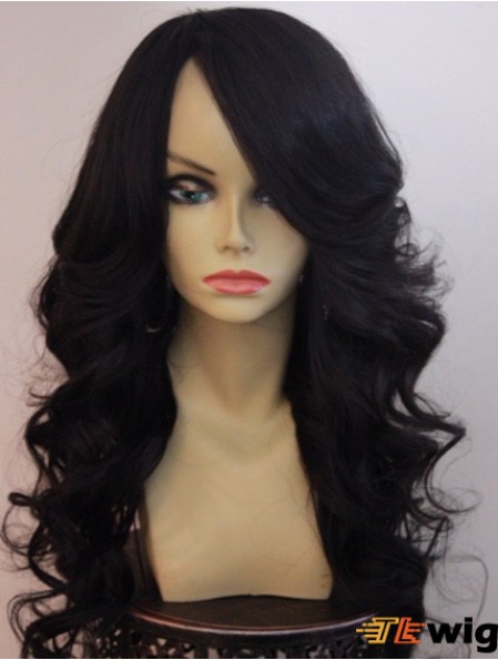 20 inch Lace Front Long Wavy With Bangs Best Front Lace Wigs For Black Woman UK