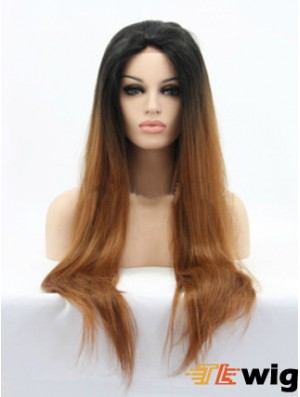 Natural 26 inch Long Straight Wigs For Black Women