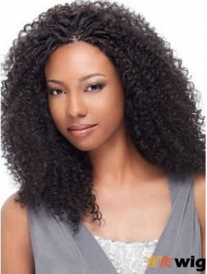 Comfortable 14 inch Shoulder Length Kinky Wigs For Black Women