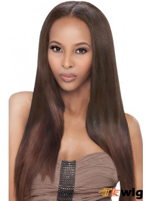 Long Auburn Yaki Without Bangs Fabulous African American Wigs
