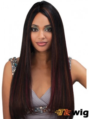 24 inch Auburn Lace Front Wigs For Black Women