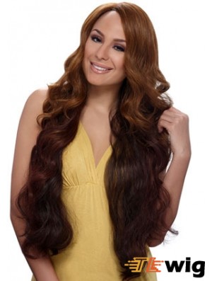 Buy African American Wigs Online With Synthetic Auburn Color Wavy Style
