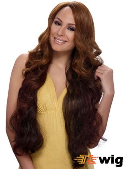 Buy African American Wigs Online With Synthetic Auburn Color Wavy Style