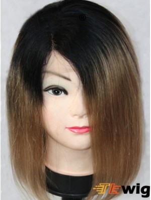High Quality 12 inch Shoulder Length Straight Wigs For Black Women