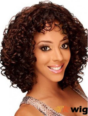 Sleek 12 inch Short Kinky Wigs For Black Women