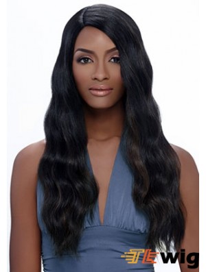 Long Black Straight Without Bangs Exquisite African American Wigs