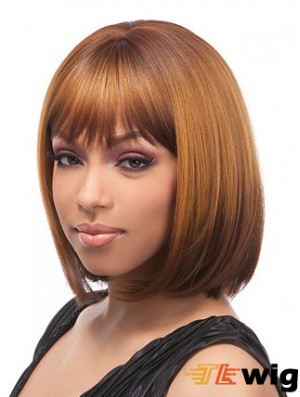 12 inch Brown Lace Front Wigs For Black Women