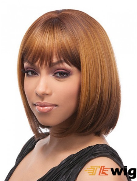 12 inch Brown Lace Front Wigs For Black Women