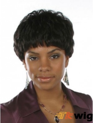 Short Black Wavy Bobs Gorgeous African American Wigs