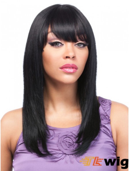 18 inch Black Lace Front Wigs For Black Women