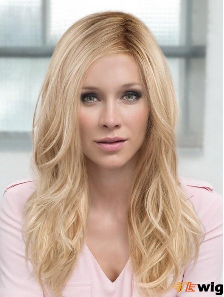 Layered Blonde Wavy 18 inch Long Synthetic Hair Wig