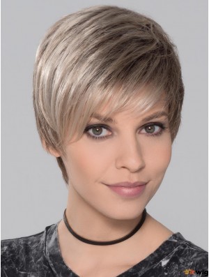Boycuts Ombre/2 tone Straight 4 inch Wefted Wig