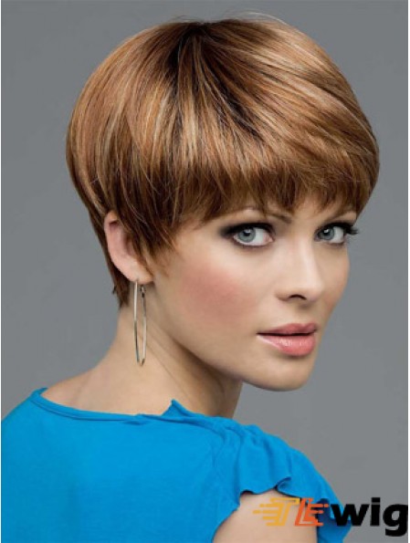 Synthetic Lace Wigs UK With Lace Front Bobs Cut Straight Length