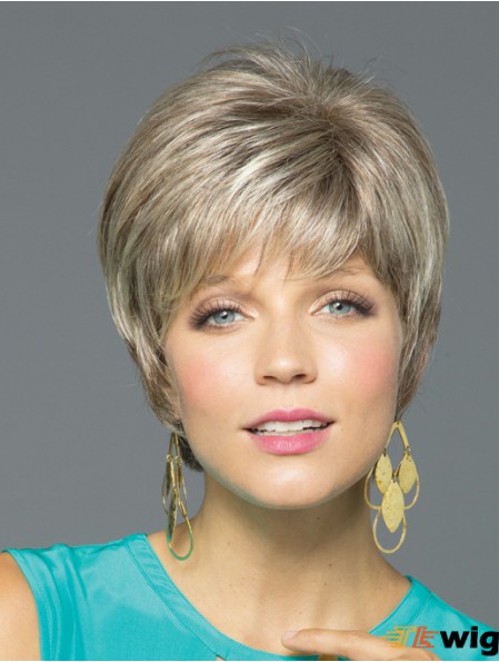 Synthetic Lace Front Wigs For White Women Monofilament Straight Style