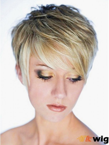 Best Synthetic Wig Boycuts Cropped Length Blonde Color