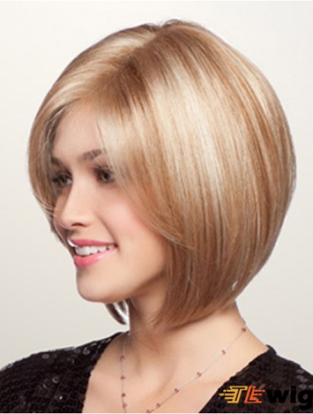 Short Synthetic Lace Wigs Bobs Cuts Blonde Color