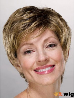Ladies Wigs Cheap Synthetic With Capless Boycuts Short Length