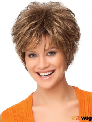 Synthetic Short Wigs With Capless Curly Style Short Length