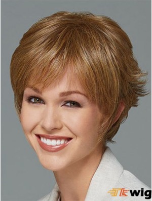 Short Boycuts Straight Blonde New Synthetic Wigs
