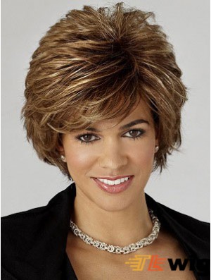 Wavy Brown Cheapest Short Classic Wigs
