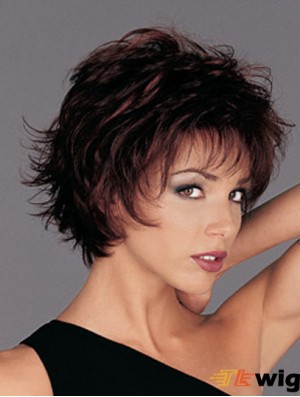 Auburn Chin Length Wavy Layered 8 inch Convenient Medium Wigs