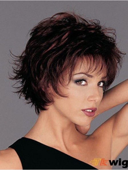 Auburn Chin Length Wavy Layered 8 inch Convenient Medium Wigs