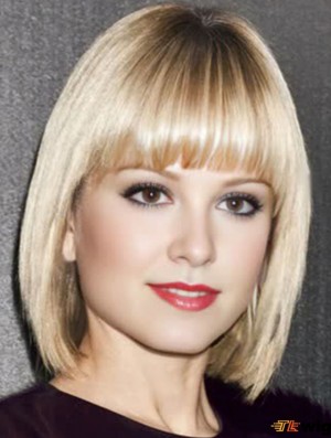 Blonde Chin Length Lace Front 11 inch  Wigs