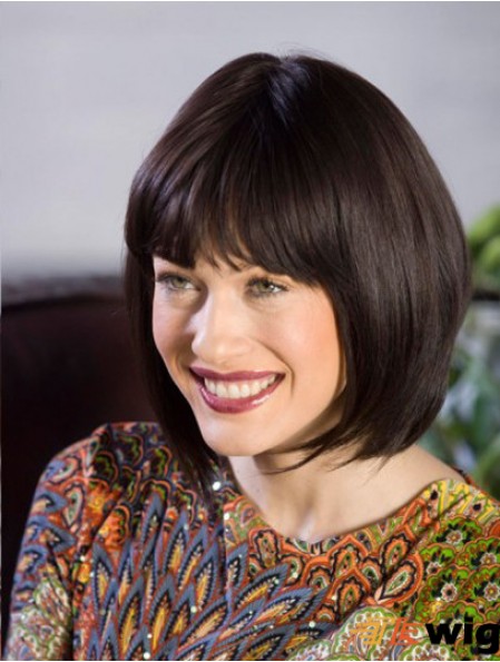 Chin Length Bobs 11 inch 100% Hand Tied Wigs