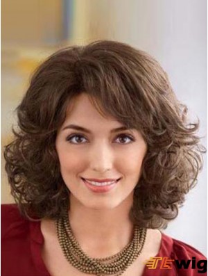Wavy Brown Top Shoulder Length Classic Wigs