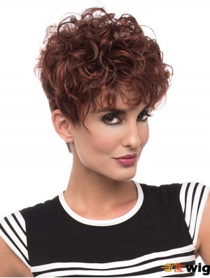 Curly Red Beautiful Short Classic Wigs