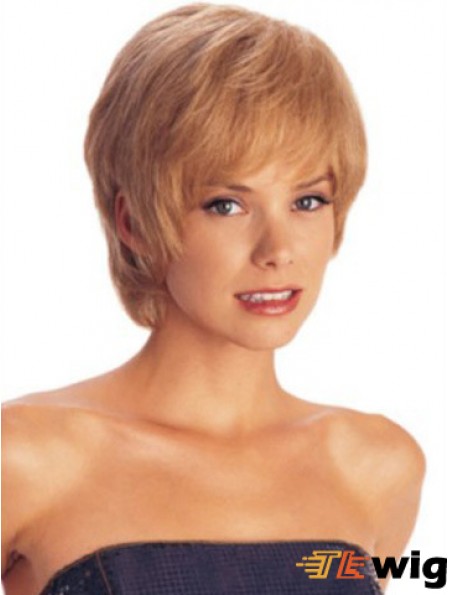 Short Layered Straight Auburn Amazing Synthetic Wigs