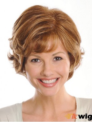 Brown Chin Length Wavy Layered 9 inch Exquisite Medium Wigs
