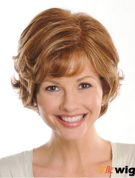 Brown Chin Length Wavy Layered 9 inch Exquisite Medium Wigs