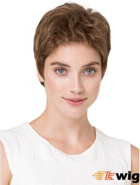 Cheapest 6 inch Wavy Blonde Boycuts Short Wigs