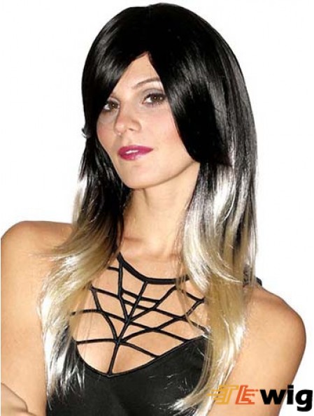 Straight Style 20 inch Ombre/2 Tone With Bangs Long Wigs