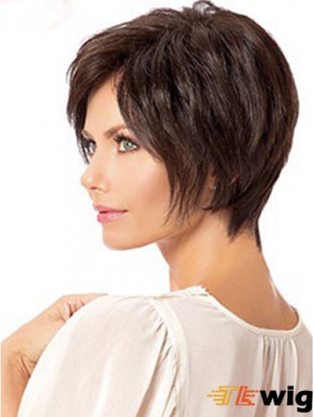 Straight Boycuts 6 inch Designed Short Wigs
