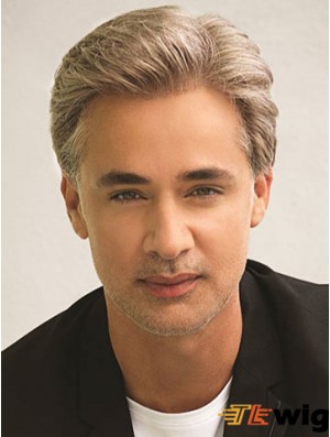Classic 6 inch Straight Synthetic Blonde Wig Short Men