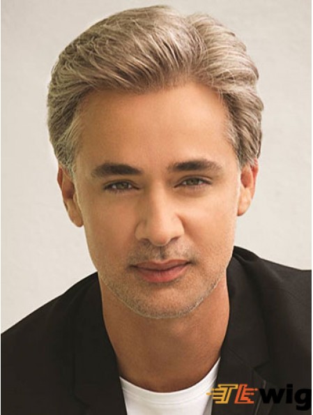 Classic 6 inch Straight Synthetic Blonde Wig Short Men