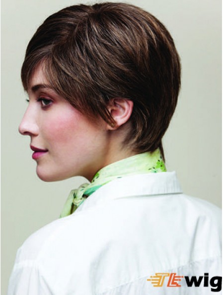 Straight Boycuts 8 inch Durable Short Wigs