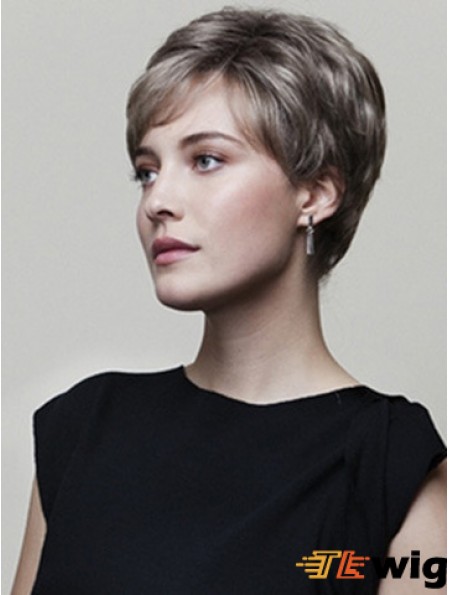 Straight Boycuts 6 inch Convenient Short Wigs