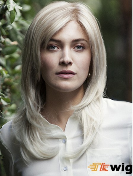 Wavy Cheap 16 inch Blonde Layered Long Wigs