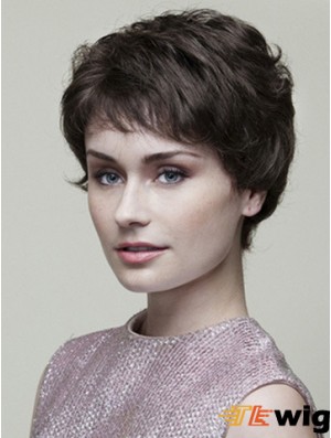 Wavy Boycuts 6 inch Suitable Short Wigs