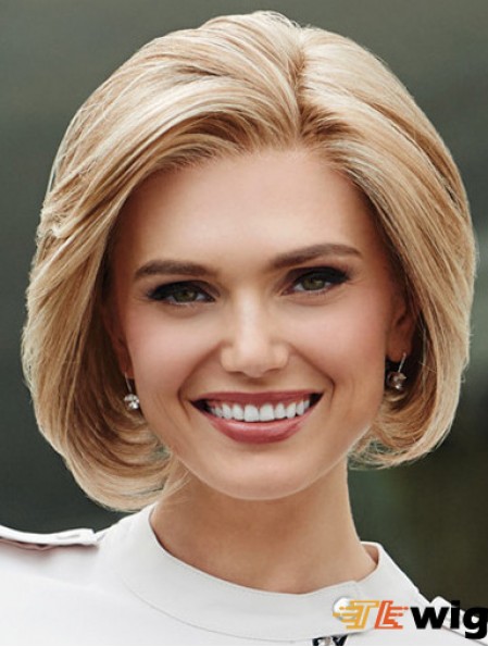 Bobs Wavy Monofilament Blonde 10 inch Synthetic Wigs For Sale