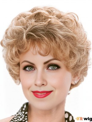 8 inch Capless Curly Short Classic Ladies Wig