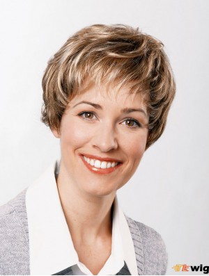 Synthetic Wavy Auburn 8 inch Short Capless Classic Ladies Wig